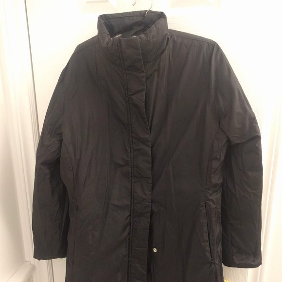 Lands' End Black Reversible Puffer Jacket - Picture 2 of 4